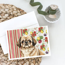Load image into Gallery viewer, Sable Pekingese Vegetables Greeting Cards Pack of 8
