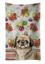 Load image into Gallery viewer, Sable Pekingese Vegetables Kitchen Towel