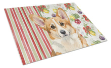 Load image into Gallery viewer, Corgi Vegetables Glass Cutting Board