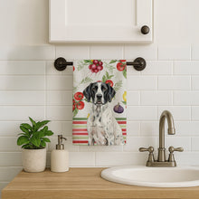 Load image into Gallery viewer, Black and White Pointer Vegetables Kitchen Towel