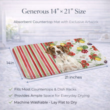 Load image into Gallery viewer, Liver and White Pointer Vegetables Dish Drying Mat