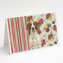 Load image into Gallery viewer, Liver and White Pointer Vegetables Greeting Cards Pack of 8