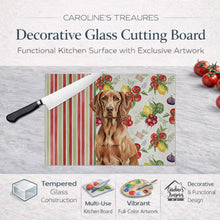 Load image into Gallery viewer, Liver Pointer Vegetables Glass Cutting Board