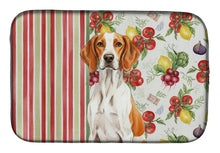 Load image into Gallery viewer, Orange and White Pointer Vegetables Dish Drying Mat