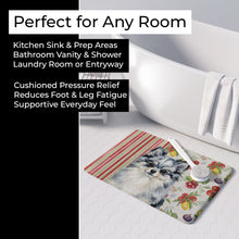 Load image into Gallery viewer, Blue Merle Pomeranian Vegetables Memory Foam Kitchen Mat