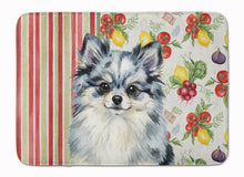 Load image into Gallery viewer, Blue Merle Pomeranian Vegetables Memory Foam Kitchen Mat