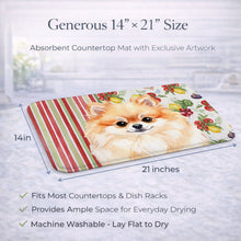 Load image into Gallery viewer, Pomeranian Vegetables Dish Drying Mat