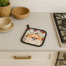 Load image into Gallery viewer, Pomeranian Vegetables Pair of Pot Holders