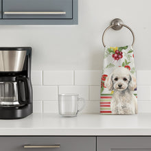 Load image into Gallery viewer, Miniature White Poodle Vegetables Kitchen Towel