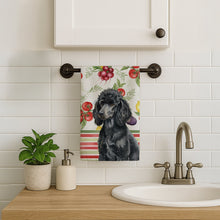 Load image into Gallery viewer, Standard Black Poodle Vegetables Kitchen Towel
