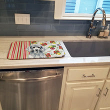 Load image into Gallery viewer, Standard Silver Poodle Vegetables Dish Drying Mat