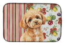 Load image into Gallery viewer, Toy Apricot Poodle Vegetables Dish Drying Mat