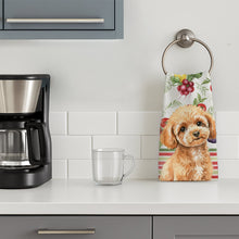 Load image into Gallery viewer, Toy Apricot Poodle Vegetables Kitchen Towel