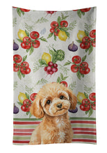 Load image into Gallery viewer, Toy Apricot Poodle Vegetables Kitchen Towel