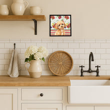 Load image into Gallery viewer, Toy Apricot Poodle Vegetables Framed Metal Print