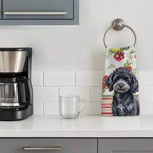 Load image into Gallery viewer, Toy Black Poodle Vegetables Kitchen Towel