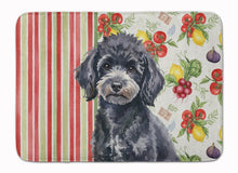 Load image into Gallery viewer, Toy Black Poodle Vegetables Memory Foam Kitchen Mat