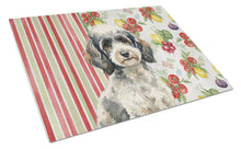 Load image into Gallery viewer, Toy Parti Poodle Vegetables Glass Cutting Board