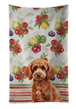 Load image into Gallery viewer, Toy Red Poodle Vegetables Kitchen Towel