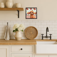 Load image into Gallery viewer, Toy Red Poodle Vegetables Framed Metal Print