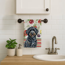 Load image into Gallery viewer, Black Portuguese Water Dog Vegetables Kitchen Towel