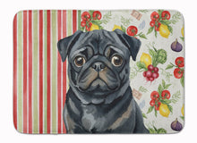 Load image into Gallery viewer, Black Pug Vegetables Memory Foam Kitchen Mat