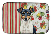Load image into Gallery viewer, Tricolor Rat Terrier Vegetables Dish Drying Mat