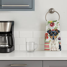 Load image into Gallery viewer, Tricolor Rat Terrier Vegetables Kitchen Towel