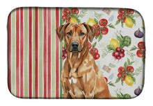 Load image into Gallery viewer, Rhodesian Ridgeback Vegetables Dish Drying Mat