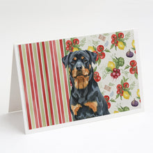 Load image into Gallery viewer, Rottweiler Vegetables Greeting Cards Pack of 8