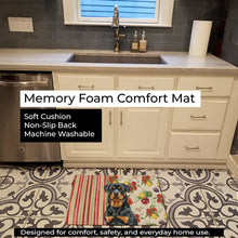 Load image into Gallery viewer, Rottweiler Vegetables Memory Foam Kitchen Mat