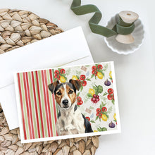 Load image into Gallery viewer, Tricolor Russell Terrier Vegetables Greeting Cards Pack of 8