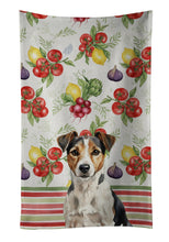 Load image into Gallery viewer, Tricolor Russell Terrier Vegetables Kitchen Towel