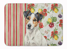 Load image into Gallery viewer, White with Black Markings Russell Terrier Vegetables Memory Foam Kitchen Mat