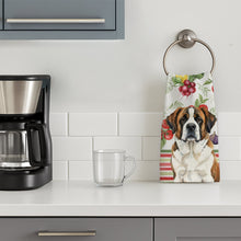 Load image into Gallery viewer, Brindle and White Saint Bernard Vegetables Kitchen Towel