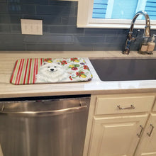Load image into Gallery viewer, White Samoyed Vegetables Dish Drying Mat