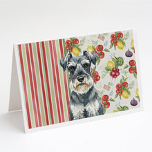 Load image into Gallery viewer, Schnauzer Vegetables Greeting Cards Pack of 8