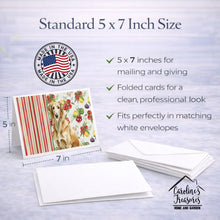 Load image into Gallery viewer, Wheaten Scottish Deerhound Vegetables Greeting Cards Pack of 8