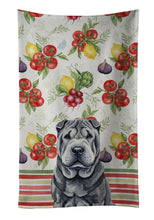 Load image into Gallery viewer, Black Shar Pei Vegetables Kitchen Towel