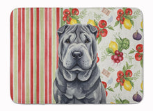 Load image into Gallery viewer, Black Shar Pei Vegetables Memory Foam Kitchen Mat