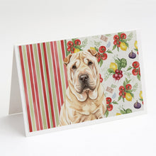 Load image into Gallery viewer, Shar Pei Vegetables Greeting Cards Pack of 8