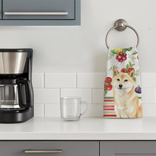 Load image into Gallery viewer, Cream Shiba Inu Vegetables Kitchen Towel