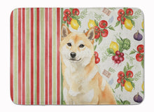 Load image into Gallery viewer, Cream Shiba Inu Vegetables Memory Foam Kitchen Mat