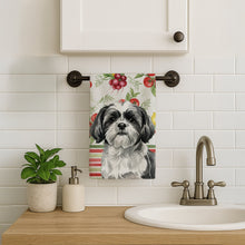 Load image into Gallery viewer, Black and White Shih Tzu Vegetables Kitchen Towel