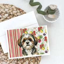 Load image into Gallery viewer, Brindle Shih Tzu Vegetables Greeting Cards Pack of 8