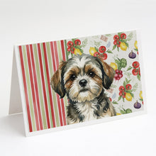 Load image into Gallery viewer, Brindle Shih Tzu Vegetables Greeting Cards Pack of 8