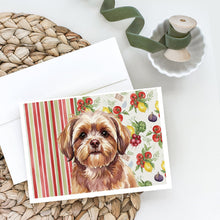Load image into Gallery viewer, Liver Shih Tzu Vegetables Greeting Cards Pack of 8