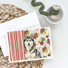 Load image into Gallery viewer, Agouti Siberian Husky Vegetables Greeting Cards Pack of 8