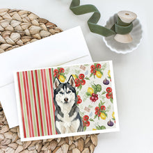Load image into Gallery viewer, Siberian Husky Vegetables Greeting Cards Pack of 8
