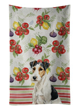 Load image into Gallery viewer, Smooth Fox Terrier Vegetables Kitchen Towel